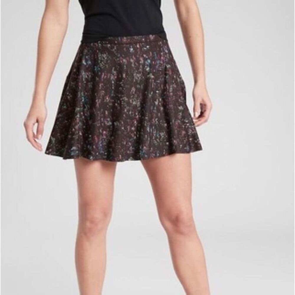 Athleta Match Point Skort Women’s XXS City Lights Print Stretch Sporty Bottom‎